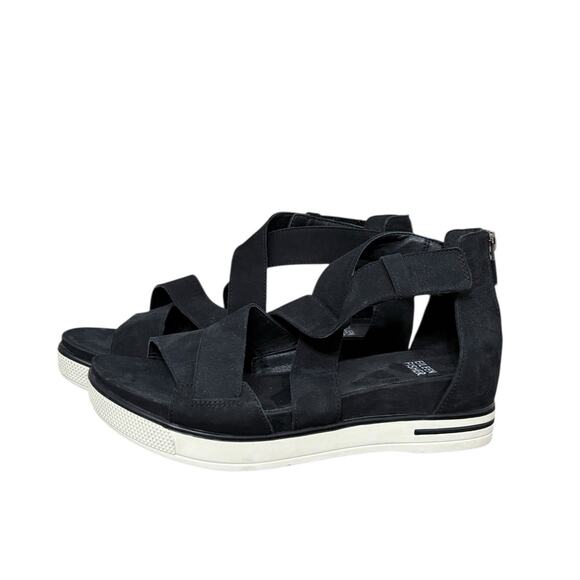 Eileen Fisher Woman's Sally Wedge Sporty Sandal in Black - Size 6 - Picture 6 of 9